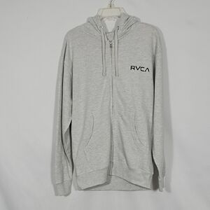 NWT RVCA Heather Big RVCA Mainland Full Zip Hoodie Mens Size Medium